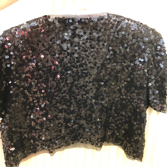 Brilliant Black Sequin Jacket - Picture 5 of 5